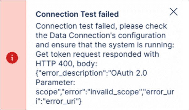 celonis api troubleshooting test failed
